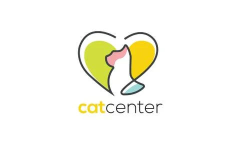 CatCenter Logo Illustrazione stock