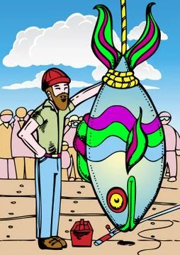 Catch of the day Stock Illustration