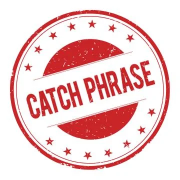 CATCH-PHRASE stamp sign Stock Illustration
