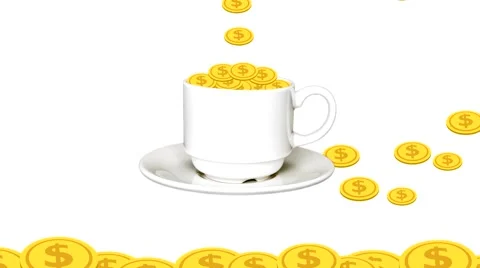 Catch-some-money-in-a-cup Video stock 41672368