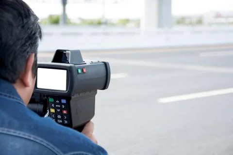 Catch speeding drivers 스톡 사진