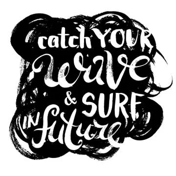 Catch Your Wave and Surf in Future Stock-Illustration