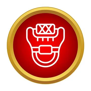 Catcher chest protector icon for baseball sport Stock-Illustration