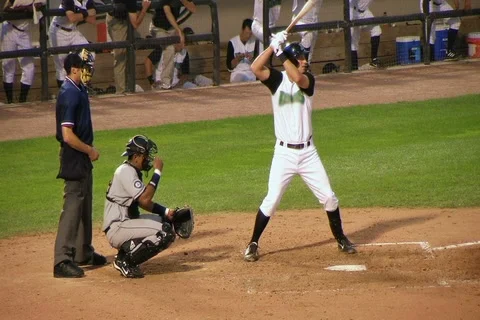 Catcher Drops Ball on Strikeout Stockbeeldmateriaal 2725185