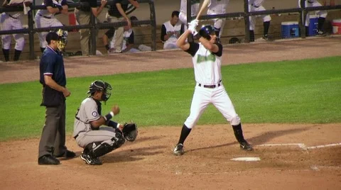 Catcher Drops Ball on Strikeout 動画素材 8621795