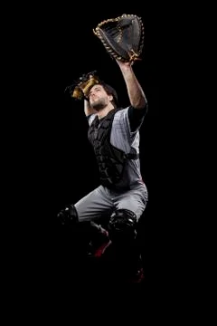 Catcher player Stock Photos