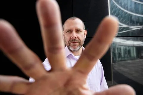 Catching the camera Stock Photos