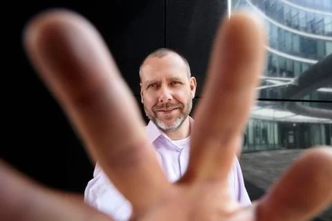 Catching the camera Stock Photos