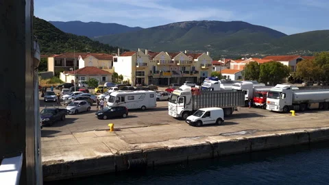 Catching the ferry boat. Stock Footage 197114898