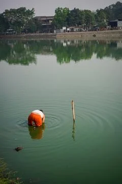 Catching fish Stock Photos