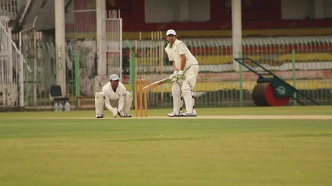 Catching Opportunity during Quaid-e-Azam Trophy Cricket Stock Footage 86598538