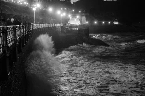 Catching the splash Foto stock