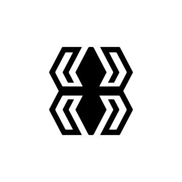 Catchy simple logo for spider logo spider symbol insect a1 Stock Illustration