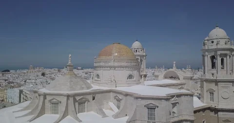 Catedral de Cadiz Stock Footage 90867281