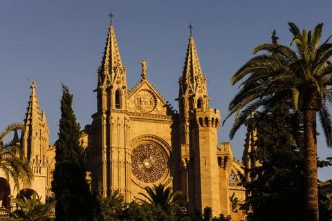 Catedral de Mallorca Catedral de Mallorca , siglo XIII, Monumento Histiric... Stock Photos
