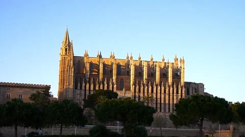 Catedral de Mallorca, Palma de Mallorca Stock Footage 191678593
