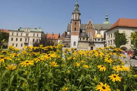  Catedral de Wawel Catedral de Wawel, santuario nacional polaco, Cracovia,... Stock Photos