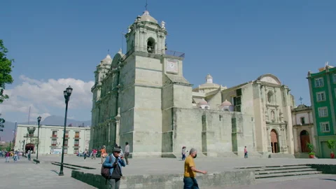 CATEDRAL OAXACA SLOW MOTION Video stock 230191648