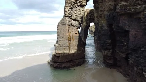 Catedrales beach Stock Footage 170223621