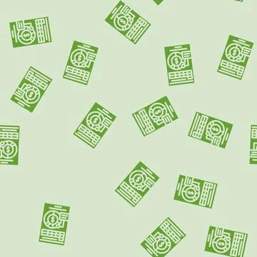 Categories budget planning glyph vector seamless pattern 스톡 일러스트