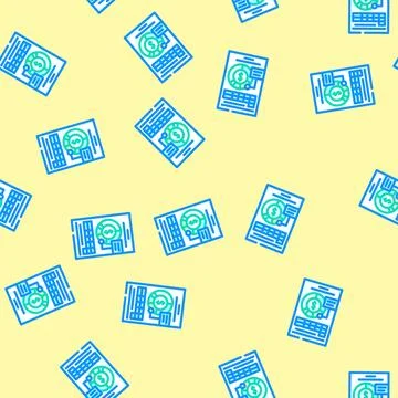 Categories budget planning vector seamless pattern 스톡 일러스트