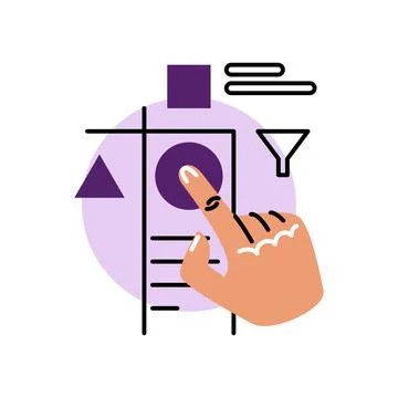 Categories. Vector icon in bold line style Stock Illustration