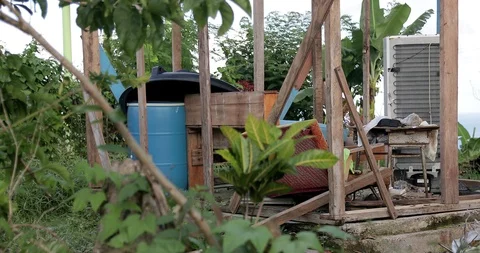Category 5 hurricane that devastated Dominica Stock Footage 105464316