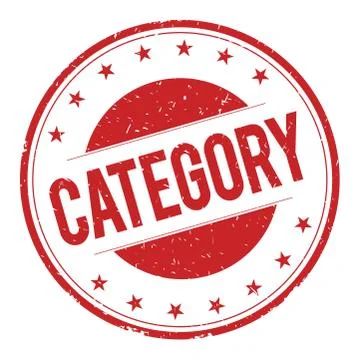 CATEGORY stamp sign Stock Illustration
