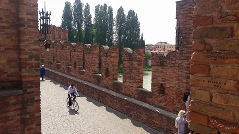 Catelvecchio verona Video stock 90375658