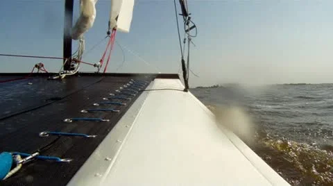 Catemaran sailing Stock Footage 12007829