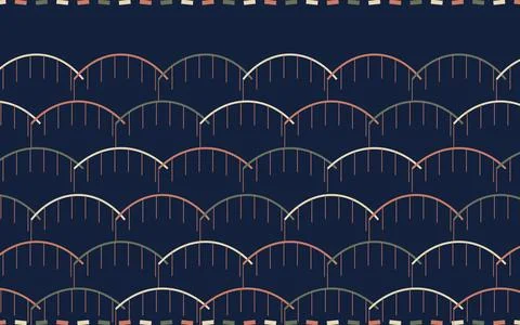 Catenary Arch Mesh Architectural Geometry Background Stock Illustration