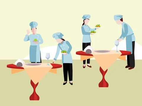 Caterer Concept Illustration Stock Illustration