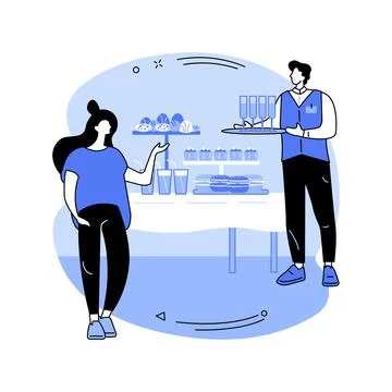 Catering abstract concept vector illustration. Stock Illustration