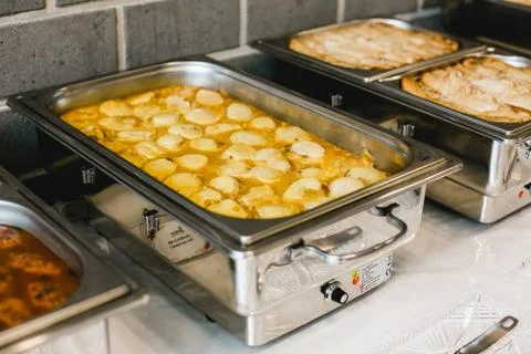 Catering buffet for wedding Stock Photos