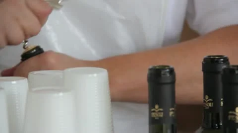 Catering food - buffet Stock Footage