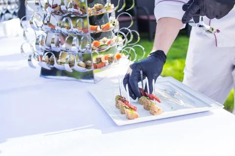 Catering is outside on event Foto stock