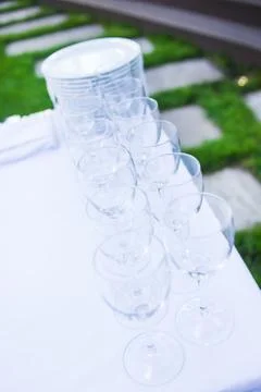 Catering is outside on event Stock Photos