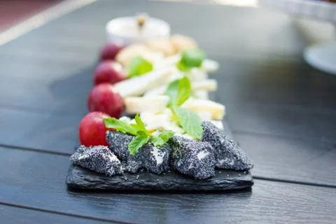 Catering is outside on event Stock Photos