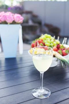 Catering is outside on event Stock Photos