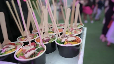Catering In Private Party Stock Footage 246239664