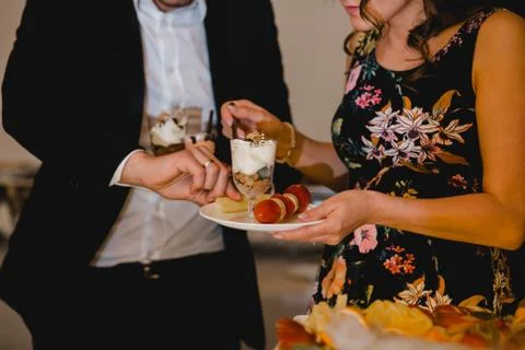 Catering restaurant buffet events Foto stock