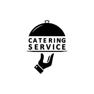 Catering service logo. Vector on isolated white background. EPS 10 Stock Illustration