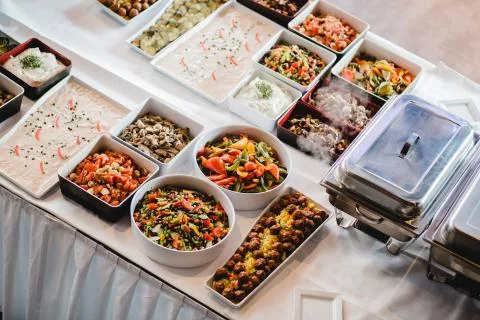 Catering wedding buffet for events Foto stock