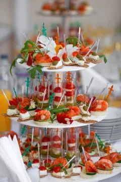 Catering for wedding Stock Photos