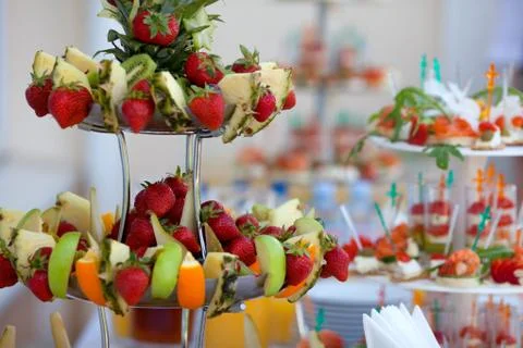 Catering for wedding Stock Photos
