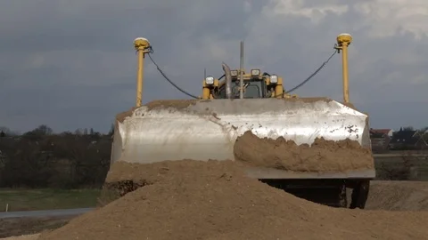 Caterpillar bulldozer Video stock 81524071