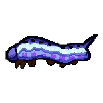 Caterpillar insect larva creature on white background Stock Illustration