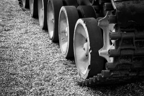 Caterpillar track Stock Photos