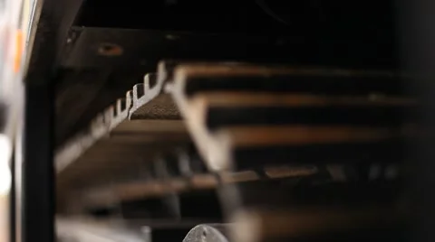 Caterpillar tractor closeup Stock Footage 45163733