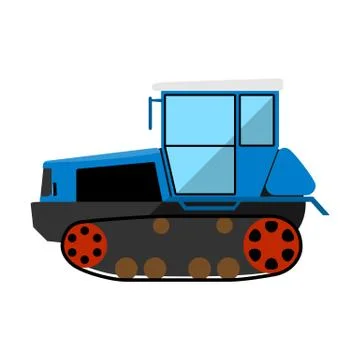 Caterpillar tractor Stock Illustration